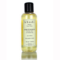 Khadi Orange & Lemongrass Face Wash - SLS & Paraben Free - For Dry Skin - 210 ml