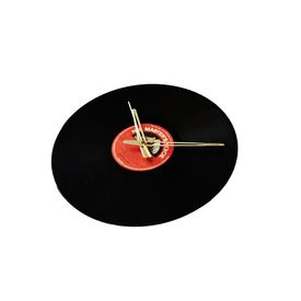 Upcycled Vinyl Record Wall Clock (No Glass Covering)