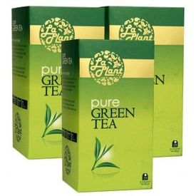 LaPlant Pure Green Tea - 25 Tea Bags, pack of three