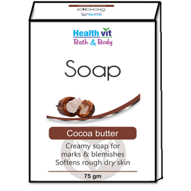 Healthvit Bath & Body Cocoa Butter Soap 75g
