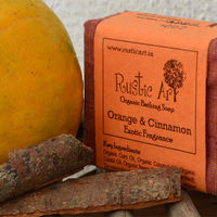 Rustic Art - Organic Orange & Cinnamon Soap - 100 gms