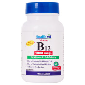 Healthvit Vitamin B12 Methylcobalmin 1000mcg 60 Tablets