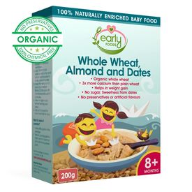 Early Foods Instant Wheat Almond & Date Porridge Mix 200g