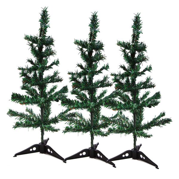 Creativity Centre Pack Of Three Artificial Christmas Tree