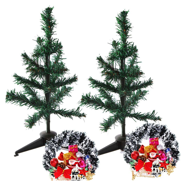 Creativity Centre Pack Of Two Christmas Tree & D