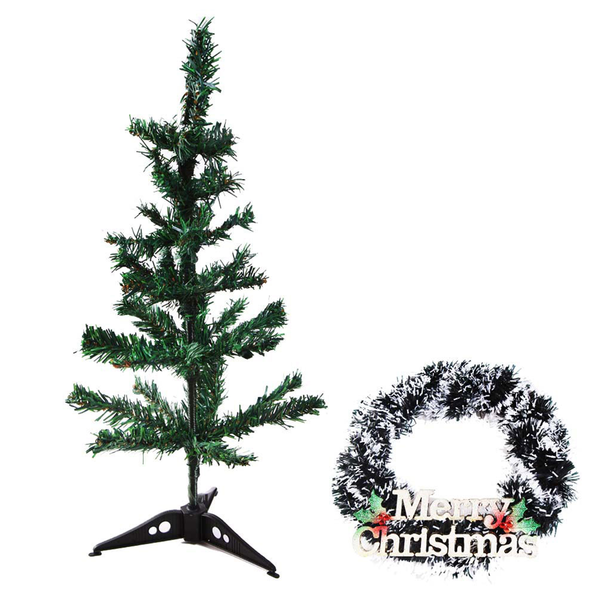 Creativity Centre Artificial Christmas Tree With Merry Christmas Wall Hanging
