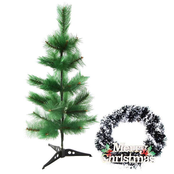 Creativity Centre Christmas Pine Tree With Merry Christmas Wall Hanging
