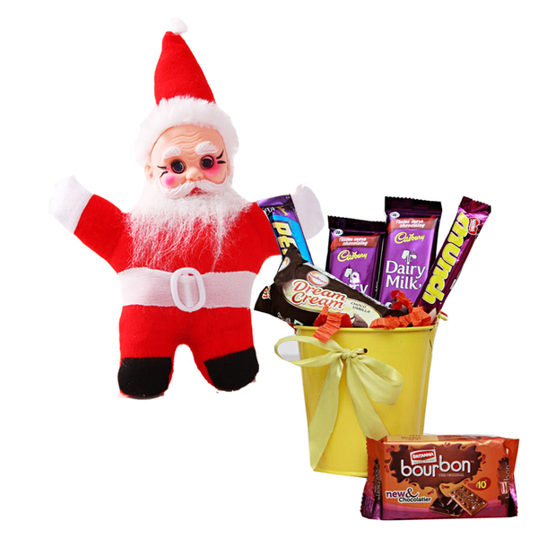 Creativity Centre Xmas Celebrate With Crunchy Chocolates Hamper N Santa