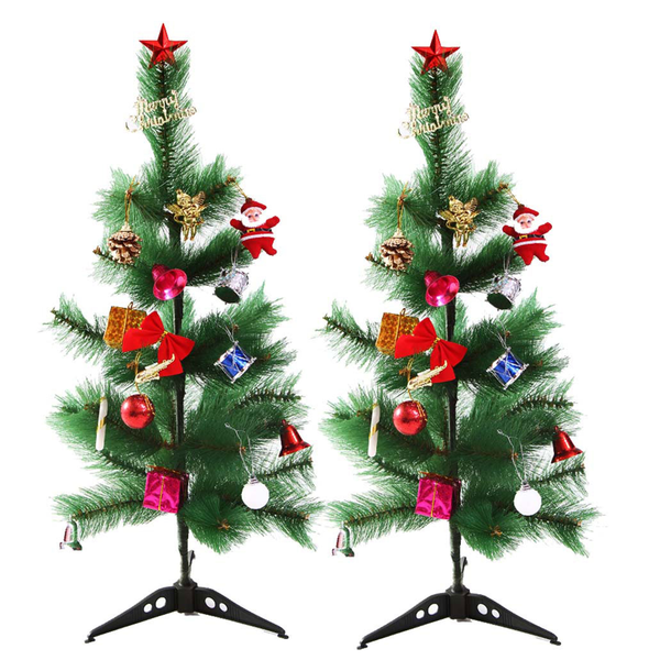 Creativity Centre Pack of Two Christmas Pine Tree With D