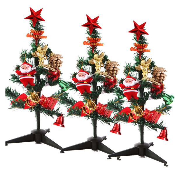 Creativity Centre Pack Of Three Christmas Tree With D