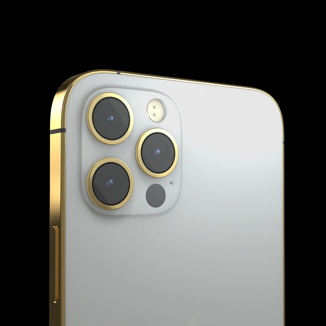 Givori Apple Iphone 12 Pro Max Gold Plated Frame Axiom Telecom Uae