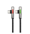 SWITCH PREMIUM METALLIC RIGHT ANGLED GAMING VIDEO CABLE WITH LED LIGHT TYPE C 2M