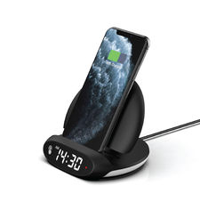 MYCANDY MULTIFUNCTIONAL FAST WIRELESS CHARGER WITH INBUILT ALARM CLOCK AND PHONE STAND AND NIGHT LIGHT