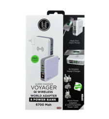 UUNIQUE WORLD TRAVEL ADAPTER AND POWERBANK VOYAGER