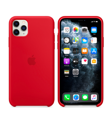APPLE IPHONE 11 PRO MAX SILICONE CASE,  red