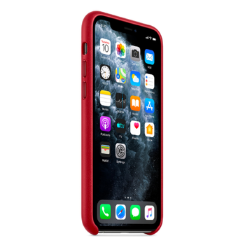 APPLE IPHONE 11 PRO LEATHER CASE,  red
