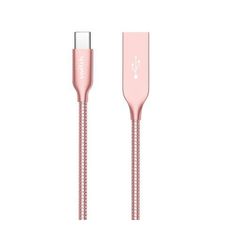 SWITCH PREMIUM METALLIC USB A TO TYPE C CABLE, 1.2m,  rose gold