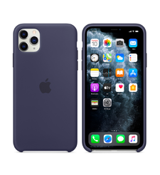 APPLE IPHONE 11 PRO MAX SILICONE CASE,  midnight blue