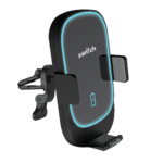 SWITCH WIRELESS PHONE HOLDER AND CHARGER 15W,  black