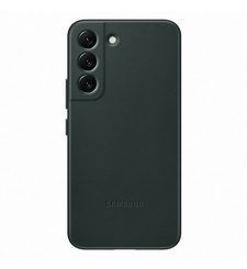 SAMSUNG S22 LEATHER COVER,  forest green