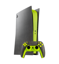SWITCH PLAYSTATION 5 CONSOLE (DISC VERSION),  neon yellow stone finish design