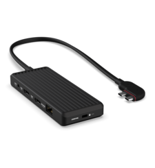 UNISYNK 10 PORT HUB USB C 100W DUAL SCREEN FOR MAC,  black
