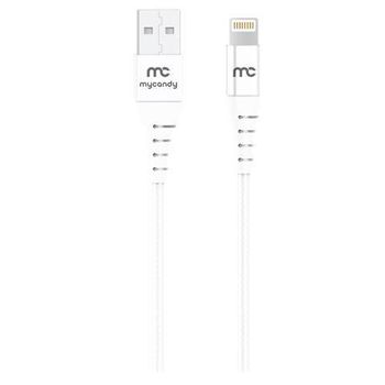 MYCANDY USB A TO MFI LIGHTNING CHARGE AND SYNC CABLE, 1.2m,  white