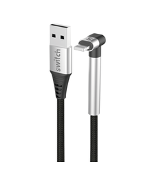 SWITCH RIGHT ANGLED GAMING VIDEO CABLE MFI LIGHTNING 1.5M WITH STAND BLACK