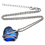 Sansar India Blue Crystal AB Valentine Heart Pendant Romantic Love Necklace for Girls and Women