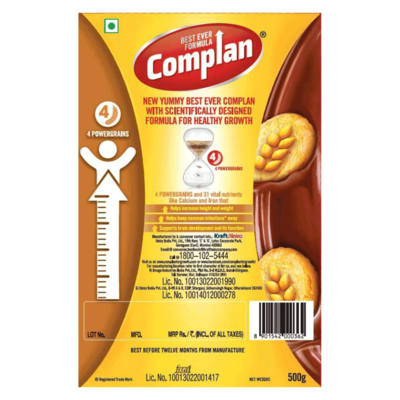 Complan Magic Chocolate Flavour, 500 gm, carton