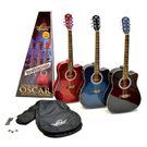 Oscar Schmidt OD45CE Semi Acoustic Guitar, blue burst