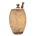 Olive Wood Honey Pot and Drizzler