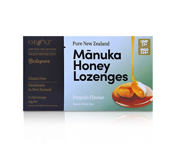 Manuka Honey Lozenges - Propolis Flavour, 8 x 6g lozenges 48 g net wt
