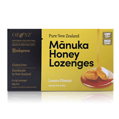 Manuka Honey Lozenges - Lemon Flavour, 8 x 6g lozenges 48 g net wt