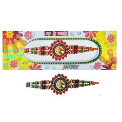Round shape Rakhi with Beads