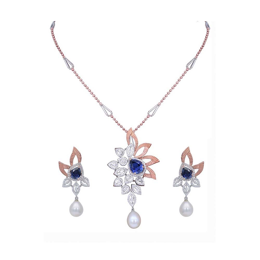 eves24-bridal-and-wedding-diamond-necklace-set-10122A - NCS608