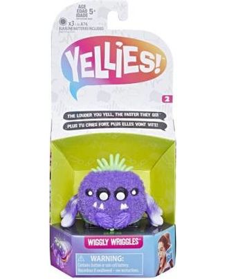 Hasbro Yellies! Wiggly Wriggles; Voice-Activated Spider Pet; Ages 5 and up Wigglers